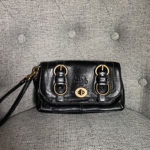 Black Coach Wristlet
